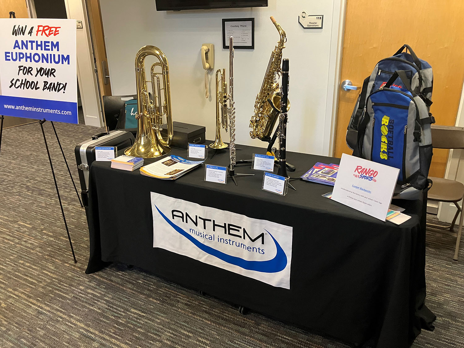 UMAINE Anthem Instruments Booth